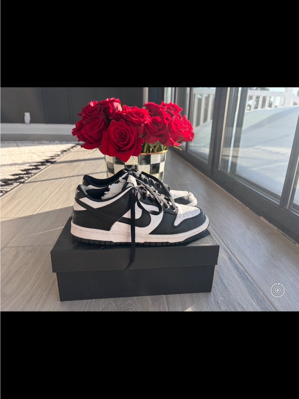 Nike Kids Black and White Low-Top Sneakers